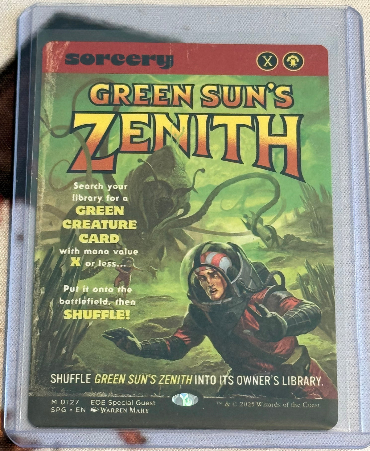 Magic the Gathering - Green Sun's Zenith Showcase - MYTHIC - #0127 - Edge of Eternities - Mint