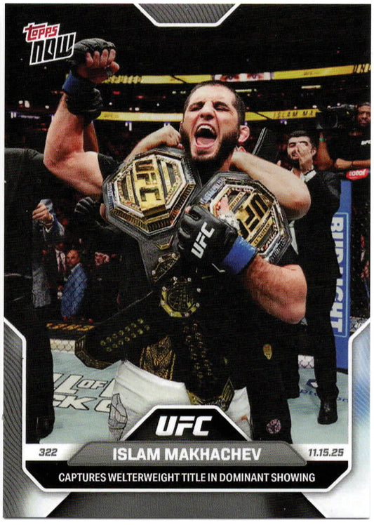 UFC - 2025 Topps NOW - Islam Makhachev - UFC 322 - 37 - Mint