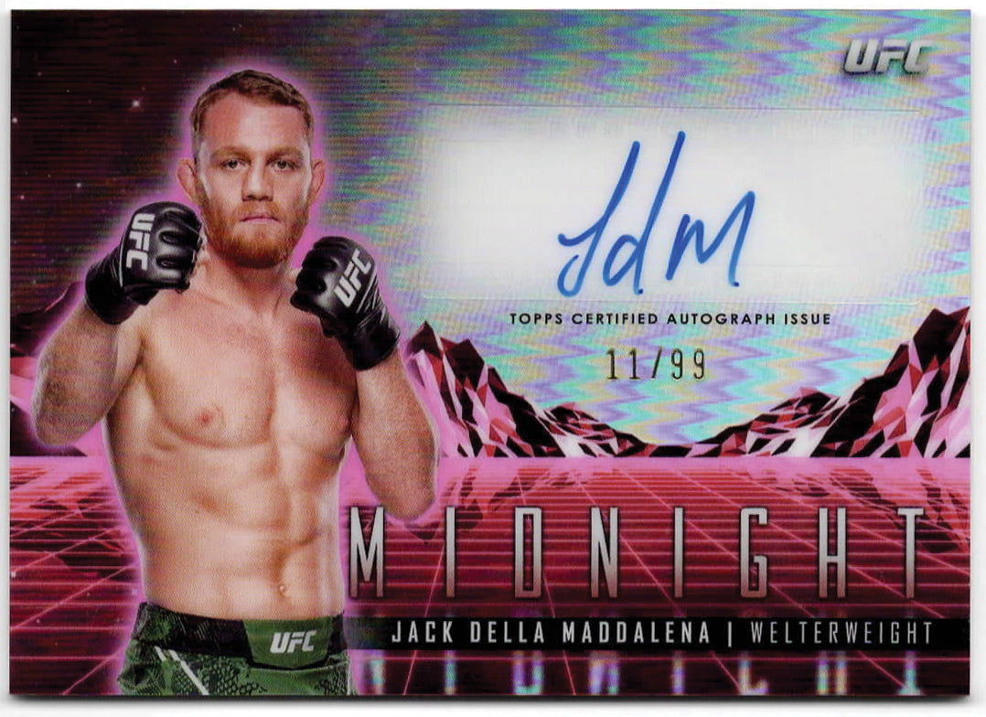 UFC - 2024 Topps Midnight - Jack Della Maddalena - SERIALIZED AUTOGRAPH (11/99) Horizon Signature - #HS-JDM - NM