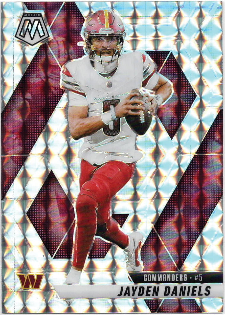 NFL - 2025 Panini Mosaic - Jayden Daniels Silver Mosaic - 232 - Mint