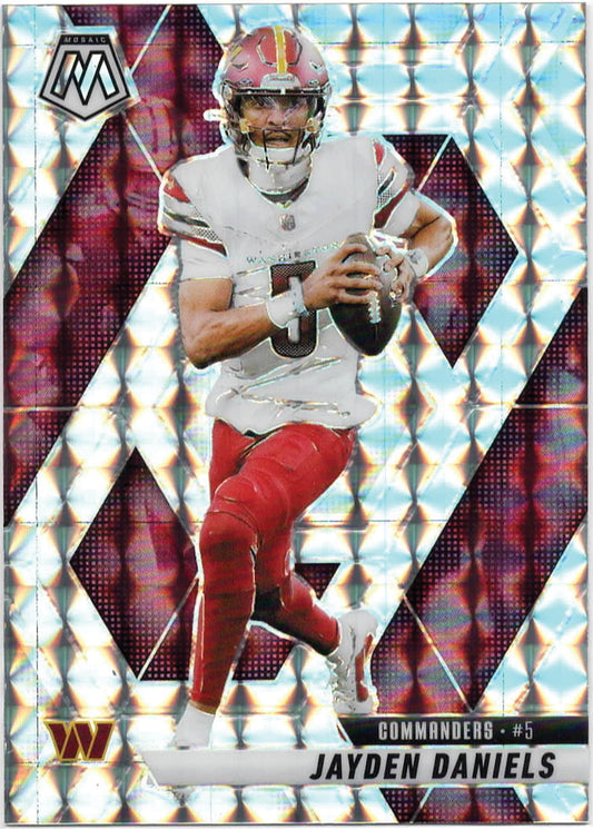 NFL - 2025 Panini Mosaic - Jayden Daniels Silver Mosaic - 232 - Mint