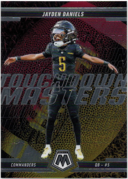 NFL - 2025 Panini Mosaic - Jayden Daniels Silver Touchdown Masters - #7 - Mint