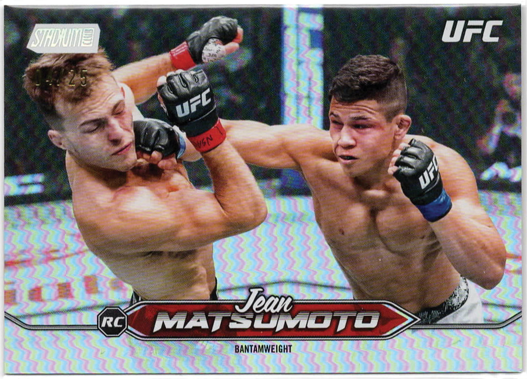 UFC - 2025 Stadium Club - Jean Matsumoto Rainbow Foil Rookie /25 - #179 - NM/M