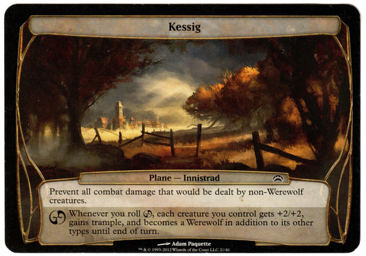 Magic the Gathering - Kessig (Oversized) - Planechase 2012 - Moderately Played