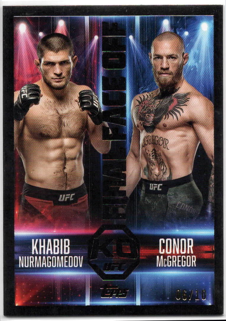 UFC - 2025 Topps Knockout - Final Face Off: Khabib Nurmagomedov vs Conor McGregor /10 - #FF-3 - NM