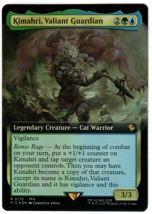 Magic the Gathering - Kimahri, Valiant Guardian Extended Art Foil - RARE - Final Fantasy - Mint