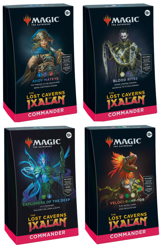 Magic the Gathering - Lost Caverns of Ixalan Commander Deck Case (1 of each) - New/Sealed
