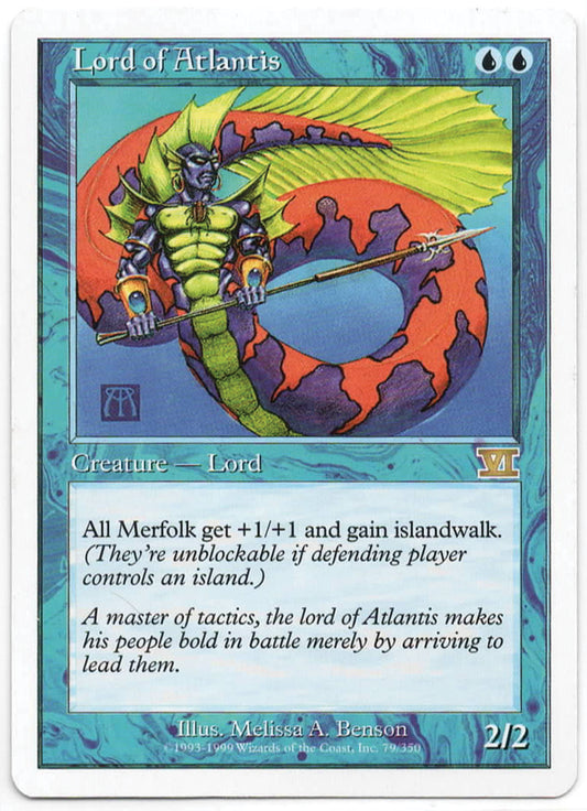 Magic the Gathering - Lord of Atlantis - 79 - RARE - Classic Sixth Edition - LP+