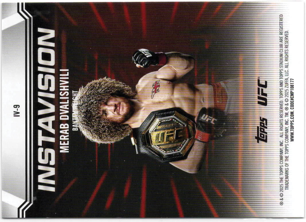 UFC - 2025 Stadium Club - Merab Dvalishvili - Instavision - #IV-9 - NM/M