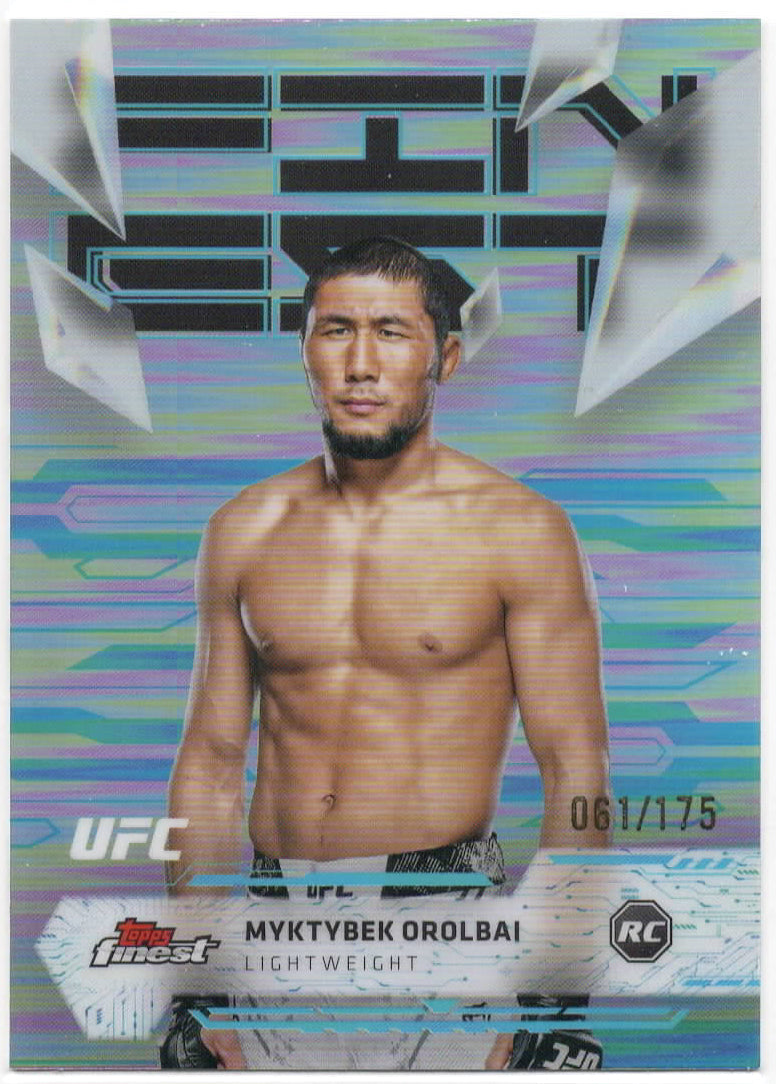 UFC - 2025 Topps Finest - Myktybek Orolbai - Serialized Refractor - 61/175 - #147 - Mint