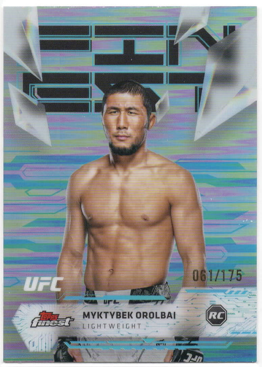 UFC - 2025 Topps Finest - Myktybek Orolbai - Serialized Refractor - 61/175 - #147 - Mint