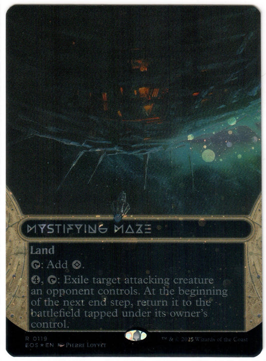 Magic the Gathering - Mystifying Maze Borderless Galaxy Foil - RARE- Edge of Eternities - NM