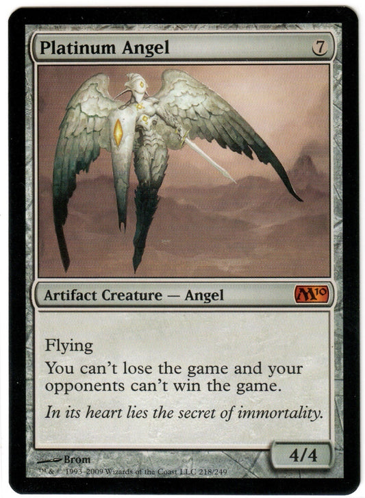 Magic the Gathering - Platinum Angel - MYTHIC - Magic 2010 - Near Mint