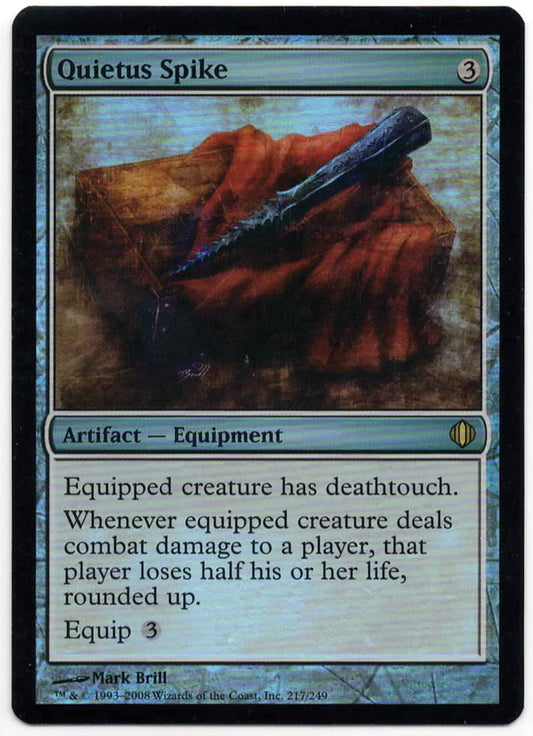 Magic the Gathering - Quietus Spike FOIL - 217 - RARE - Shards of Alara - LP