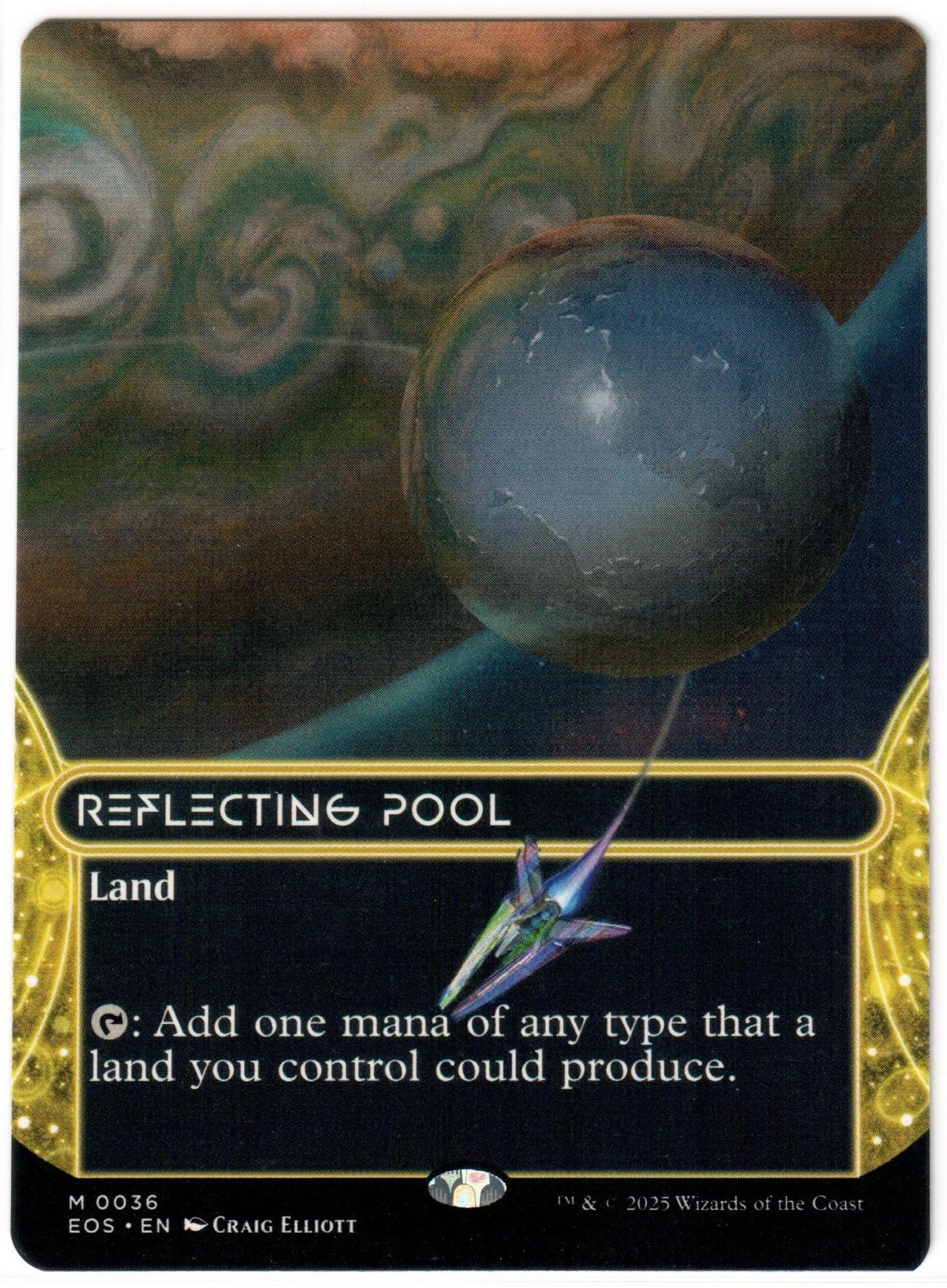 Magic the Gathering - Reflecting Pool Borderless - MYTHIC - Edge of Eternities - Mint