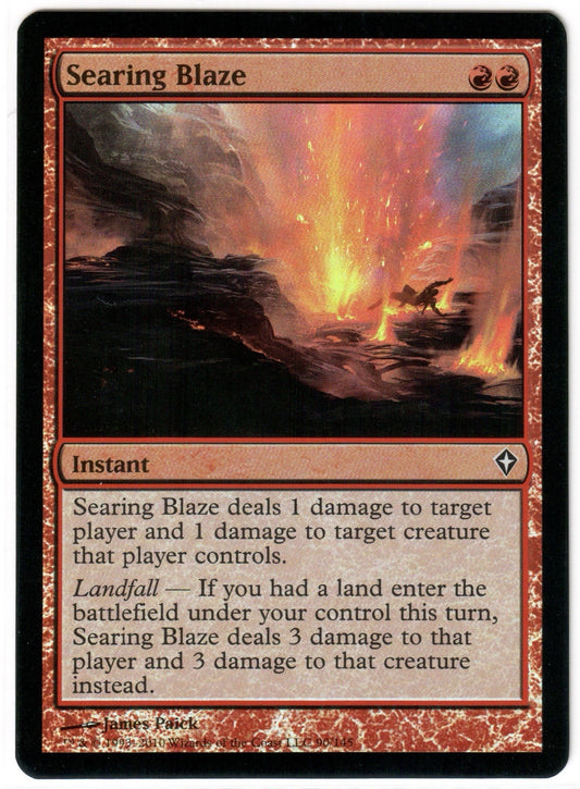 Magic the Gathering - Searing Blaze FOIL - Worldwake - Lightly Played