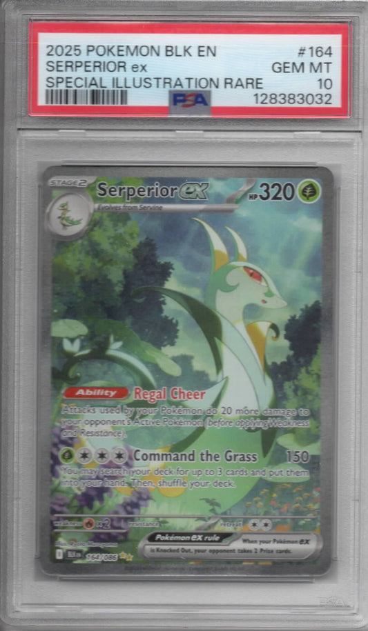 Pokemon TCG - Serperior ex Special Illustration Rare - SV Black Bolt - #164/086 - GEM MINT - PSA 10