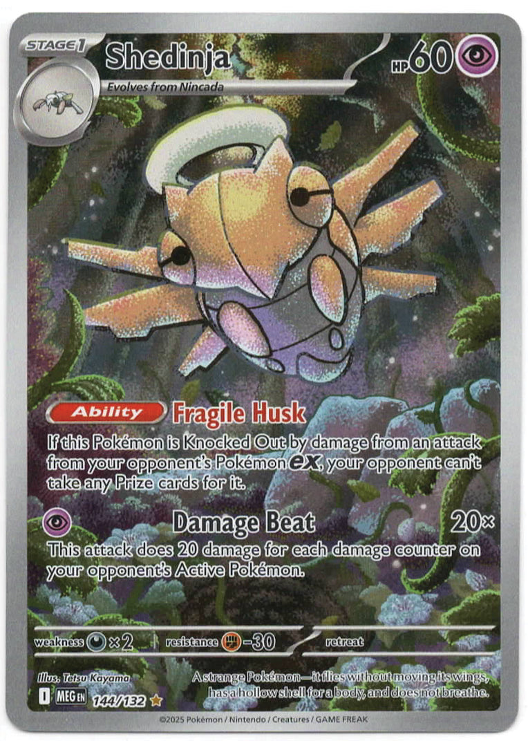 Pokemon TCG - Shedninja - 144/132 - ME01: Mega Evolution - Illus. Rare - Mint