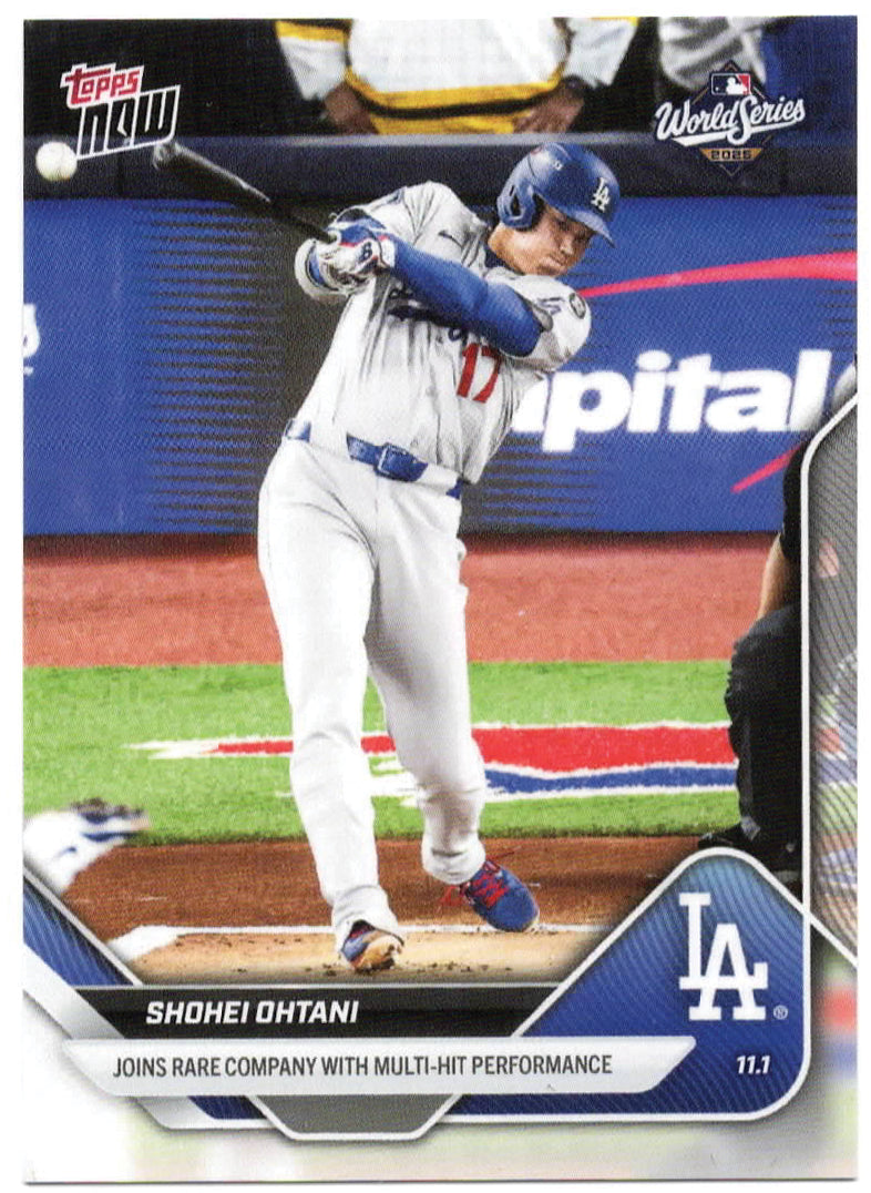 MLB - 2025 Topps NOW - Shohei Ohtani - 11/01/2025 - 919 - Mint