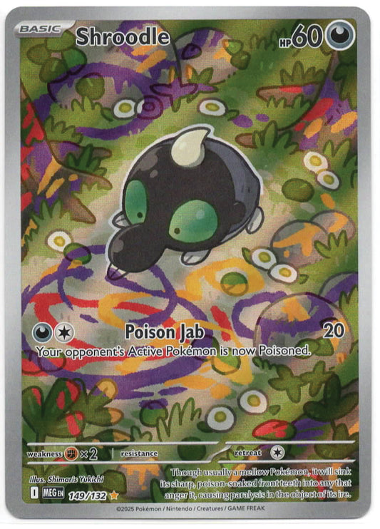 Pokemon TCG - Shroodle - 149/132 - ME01: Mega Evolution - Illustration Rare - Mint