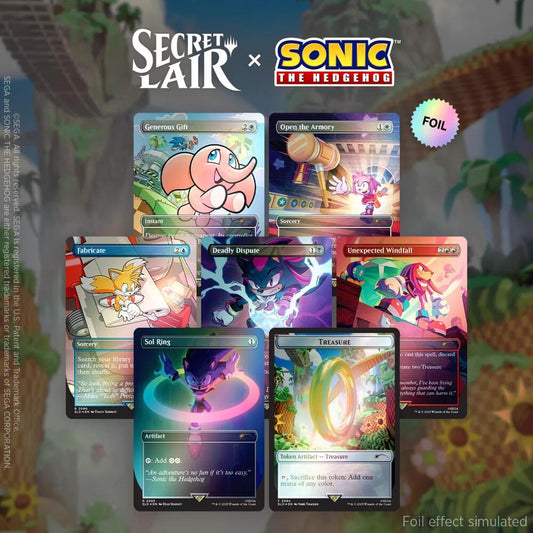 Secret Lair x Sonic the Hedgehog RAINBOW FOIL Sets