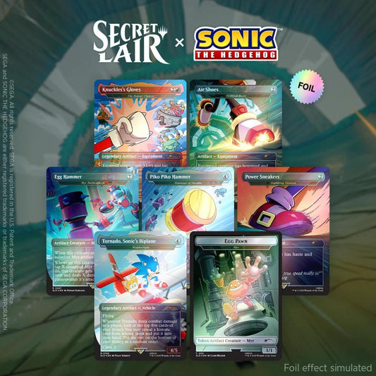 Secret Lair x Sonic the Hedgehog RAINBOW FOIL Sets