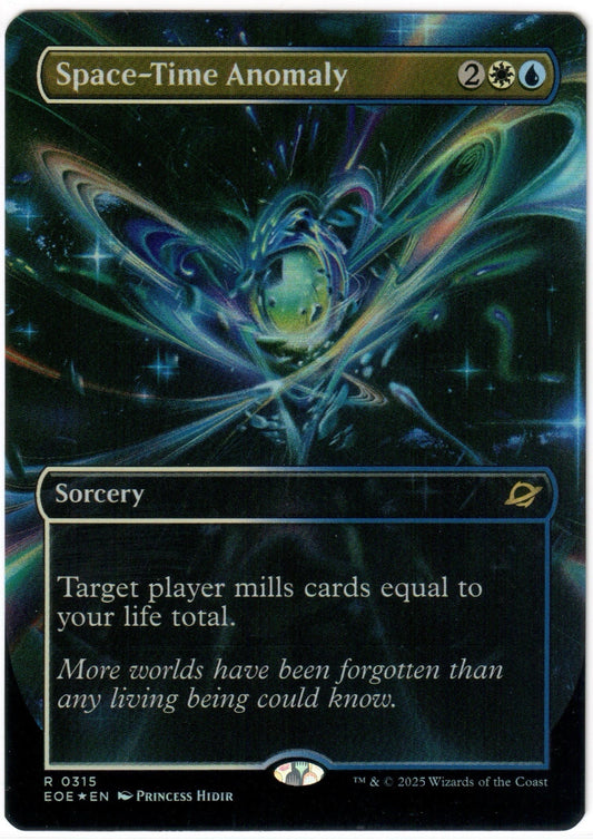 Magic the Gathering - Space-Time Anomaly Borderless FOIL - RARE - Edge of Eternities - Mint