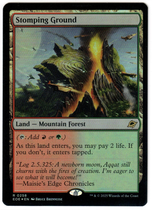 Magic the Gathering - Stomping Ground Foil - RARE - Edge of Eternities - Mint
