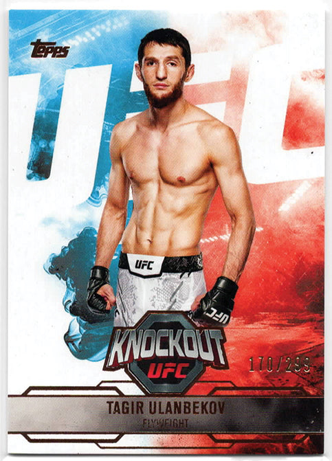 UFC - 2025 Topps Knockout - Tagir Ulanbekov - Base Orange SERIALIZED - 170/299 - #12 - NM