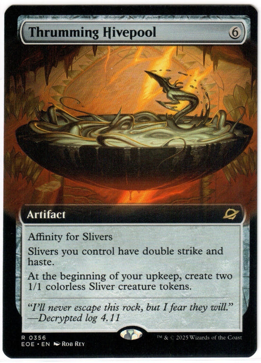 Magic the Gathering - Thrumming Hivepool Extended Art - RARE - Edge of Eternities - Mint