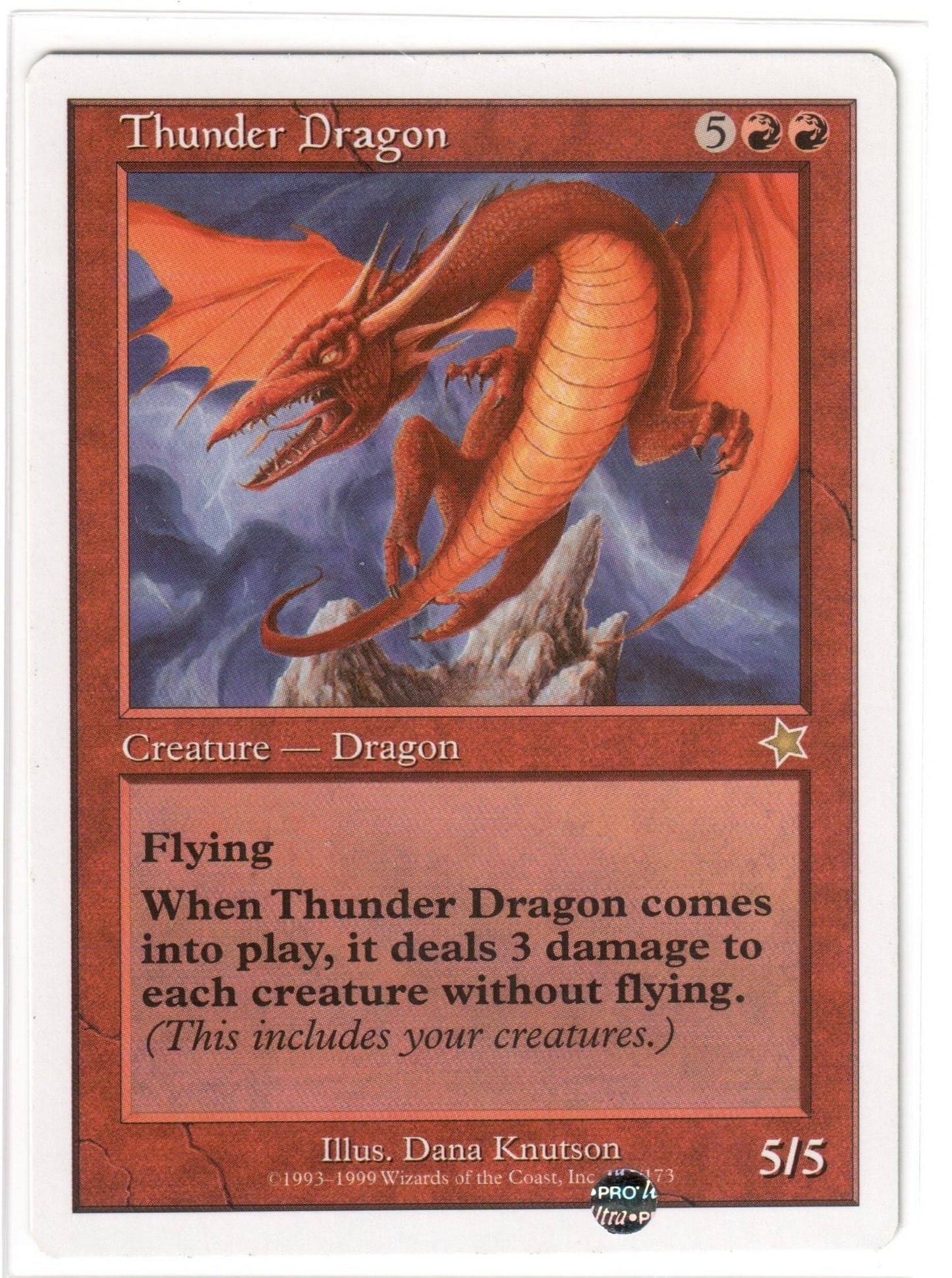 Magic the Gathering - Thunder Dragon - Starter 1999 - RARE - Mint