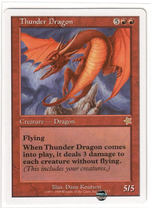 Magic the Gathering - Thunder Dragon - Starter 1999 - RARE - Mint