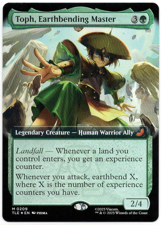 Magic the Gathering - Toph, Earthbending Master FOIL - #209 - MYTHIC - Avatar TLE - Mint