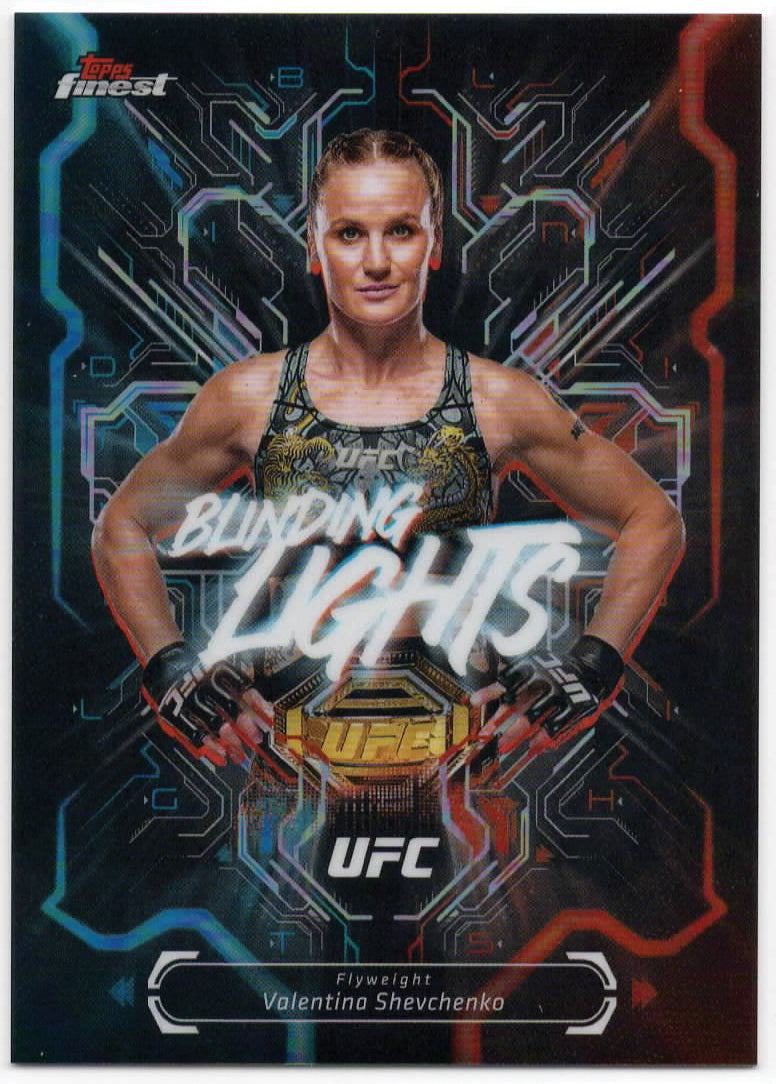 UFC - 2025 Topps Finest - Valentina Shevchenko BLINDING LIGHTS - CASE HIT - #BL-10 - Mint