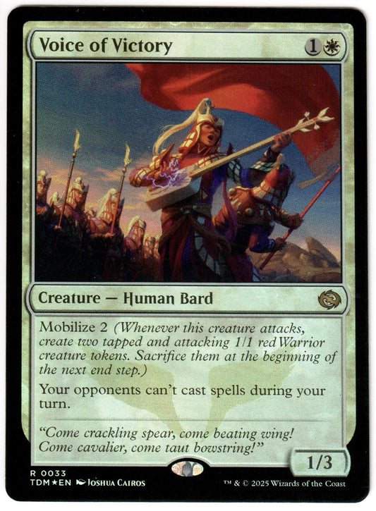 Magic the Gathering - Voice of Victory FOIL - RARE - Tarkir Dragonstorm - Mint