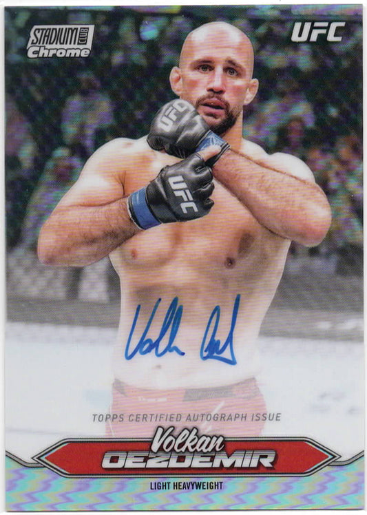 UFC - 2025 Stadium Club - Volkan Oezdemir - Chrome ON-CARD AUTO - #CAS-VOR - Mint