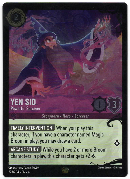Lorcana - Yen Sid - Powerful Sorcerer COLDFOIL - 59/204 - LEGENDARY - Ursula's Return - Mint/Near Mint