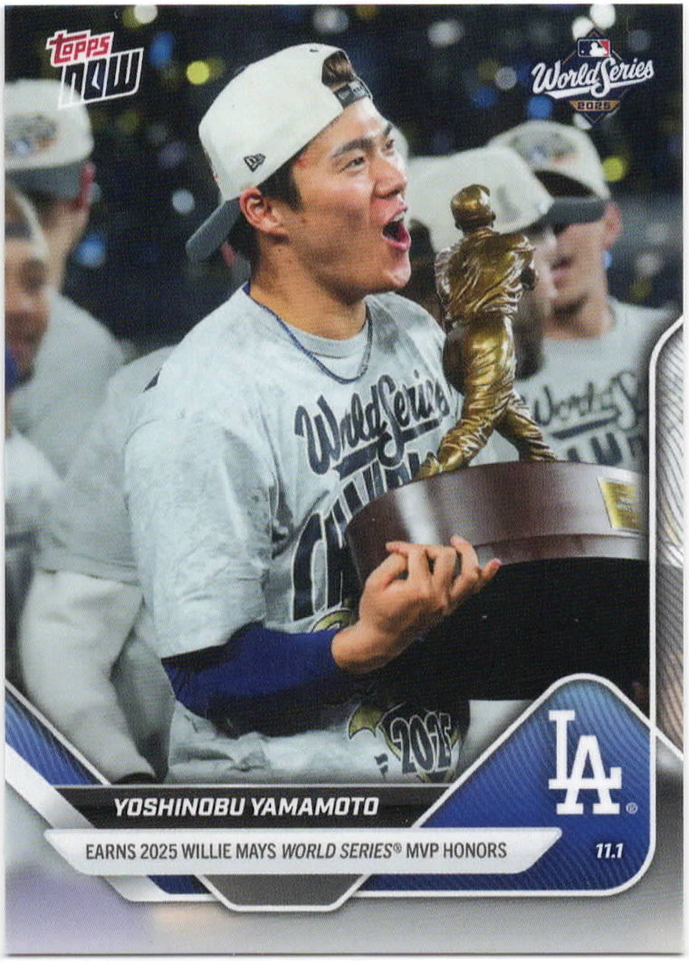 MLB - 2025 Topps NOW - Yoshinobu Yamamoto - 11/01/2025 - 926 - Mint