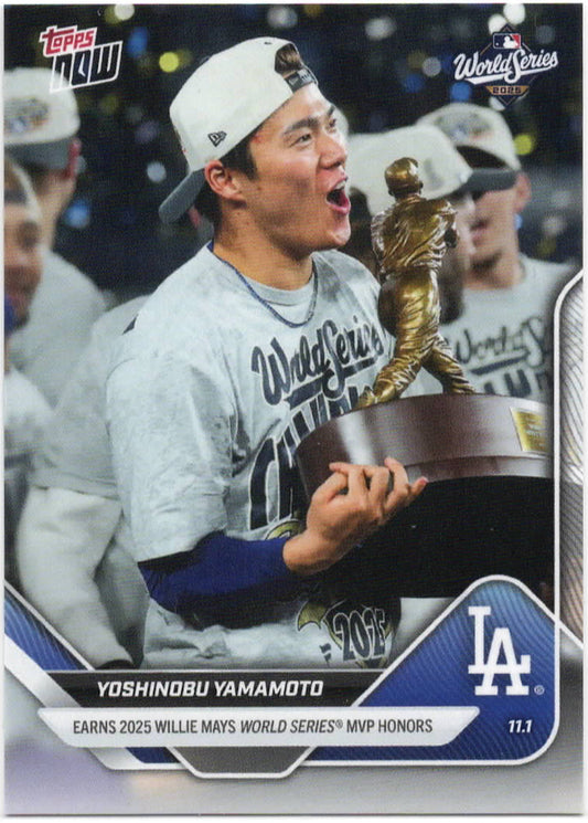 MLB - 2025 Topps NOW - Yoshinobu Yamamoto - 11/01/2025 - 926 - Mint