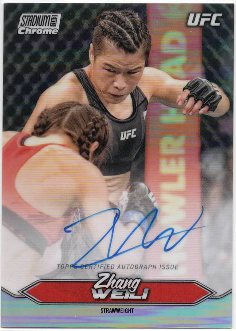 UFC - 2025 Stadium Club - Zhang Weili - Chrome ON-CARD AUTO - #CAS-ZWI - Mint